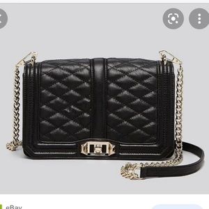 Rebecca Minkoff quilted love leather crossbody